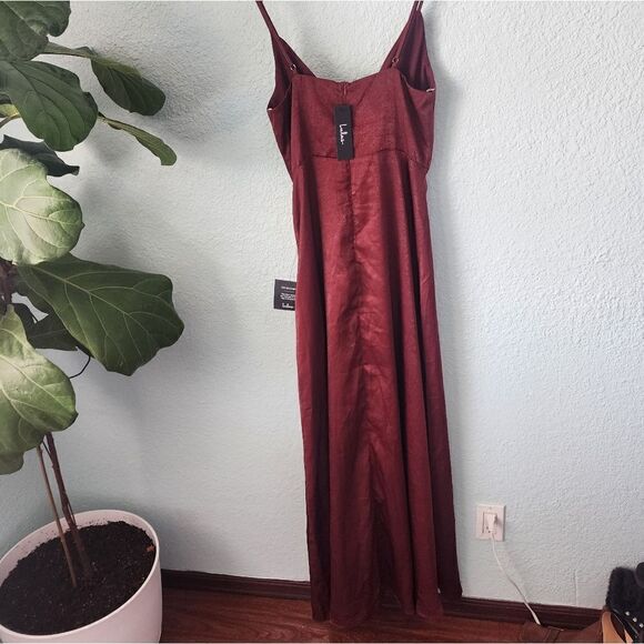 Lulu's front long slit bridesmaid collection special occasions maxi dress - Picture 15 of 16